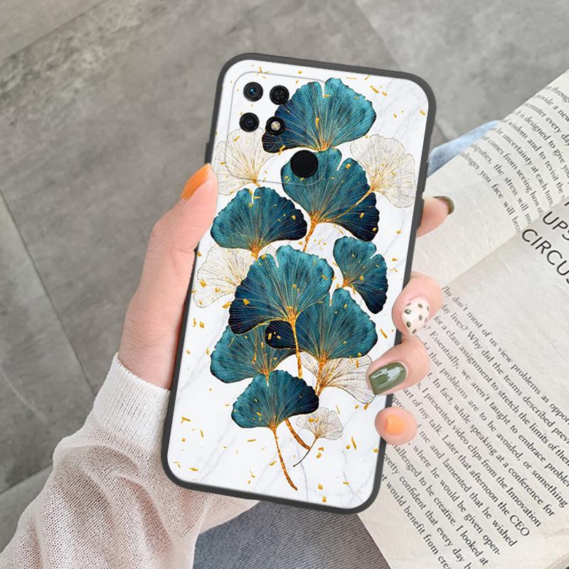 Für Redmi 10C 10 C 10A Hülle Funda Vintage Blumen Blätter Schutzhülle Weiche Capa Für Xiaomi Redmi 10C 13C 14C Bumper Case
