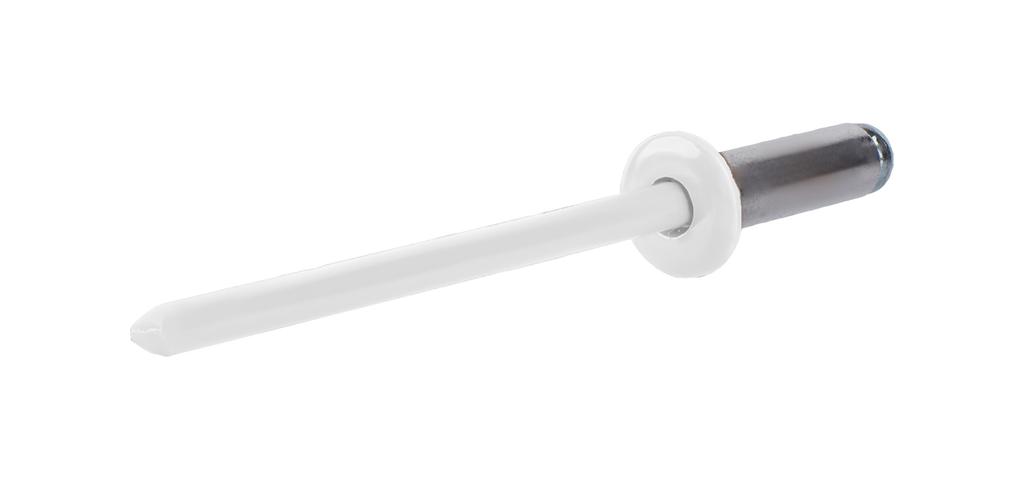 Aluminum open rivets 4x12mm RAL 9010