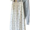 Floral Lace High-Waisted Korean Style Summer Skirt