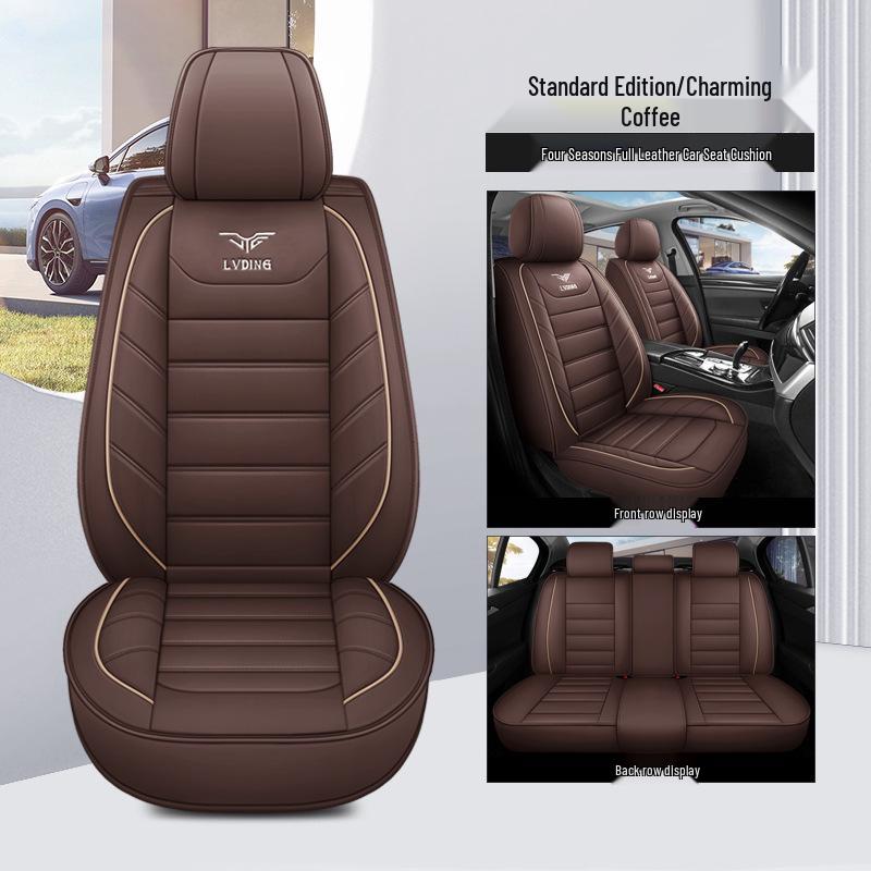 Universal Full Leather Car Seat Cushion Cover for All Seasons