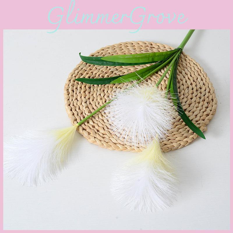 Faux Phragmites Australis Decorative Arrangement With Embossed Pattern For Home Wedding Garden