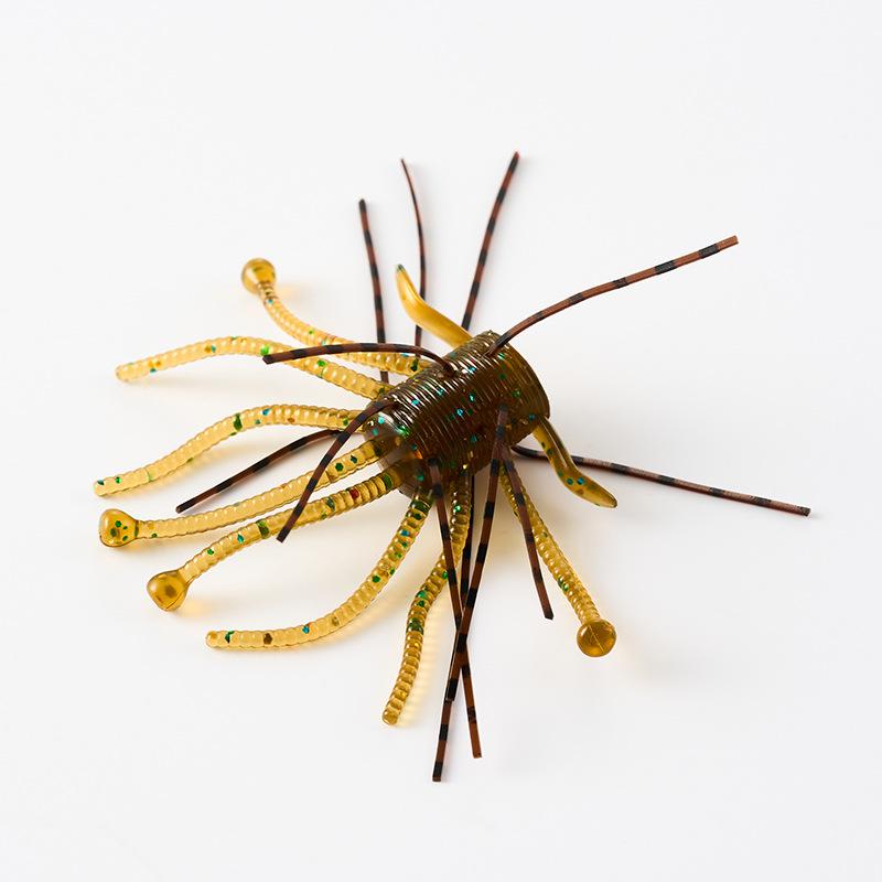 Revised Product Name: Lead-Free Slow-Sinking Black Spider Soft Lure for Sea Fishing