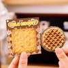 4Pcs Biscuit-Shaped Memo Pads Set Creative Food Design Self-Adhesive Sticky Notepads for Students Office Party Learning Marking And Message Small Gift