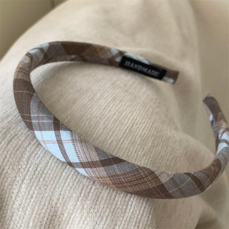 

Модные женские и девичьи клетчатые повязки на голову с губчатой подкладкой для повседневного ношения дамами