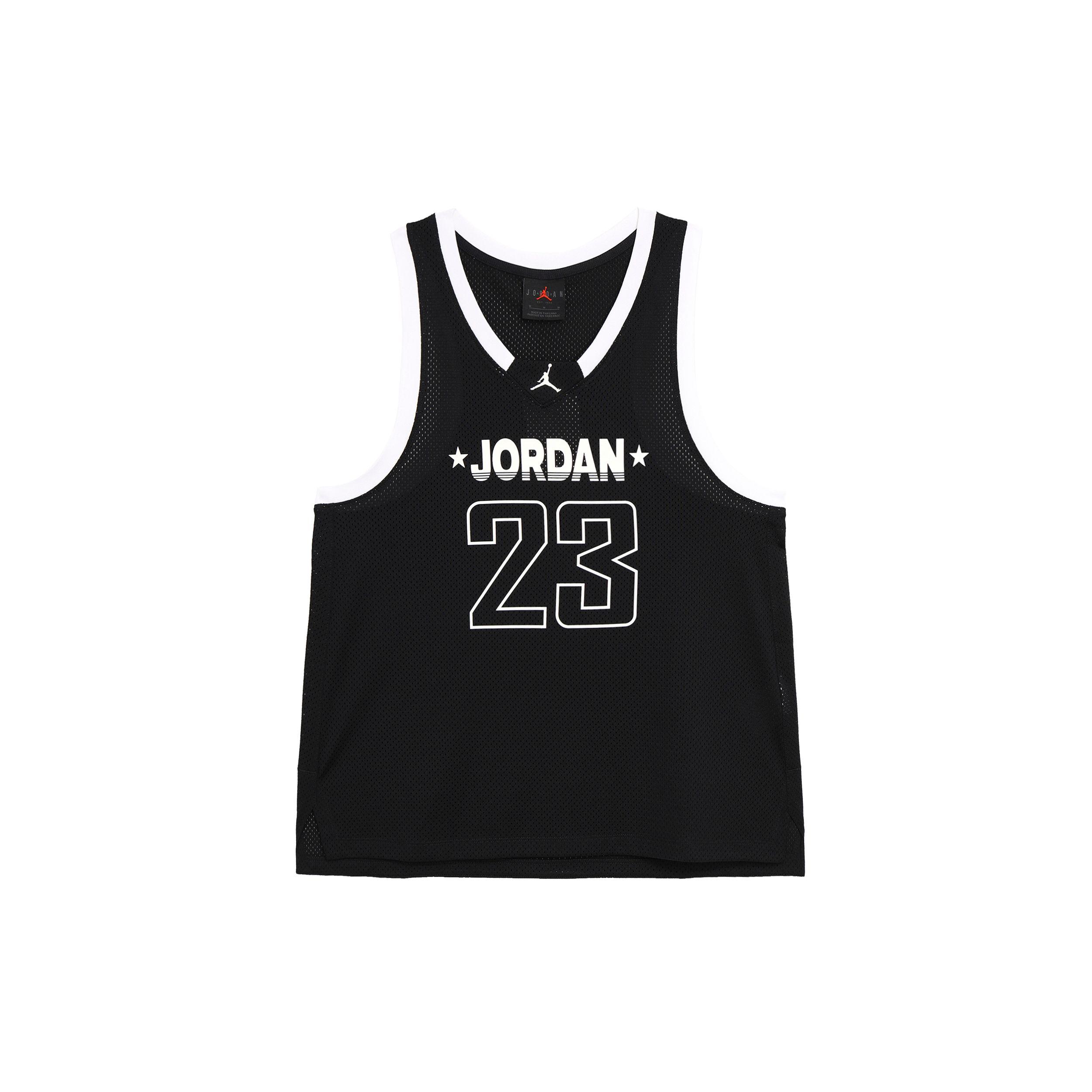 Jordan Air 23 Буква Номер Цвет Блок V-образный вырез Дышащий Повседневный Безрукавный Топ Женские топы Черный FN6688010 M