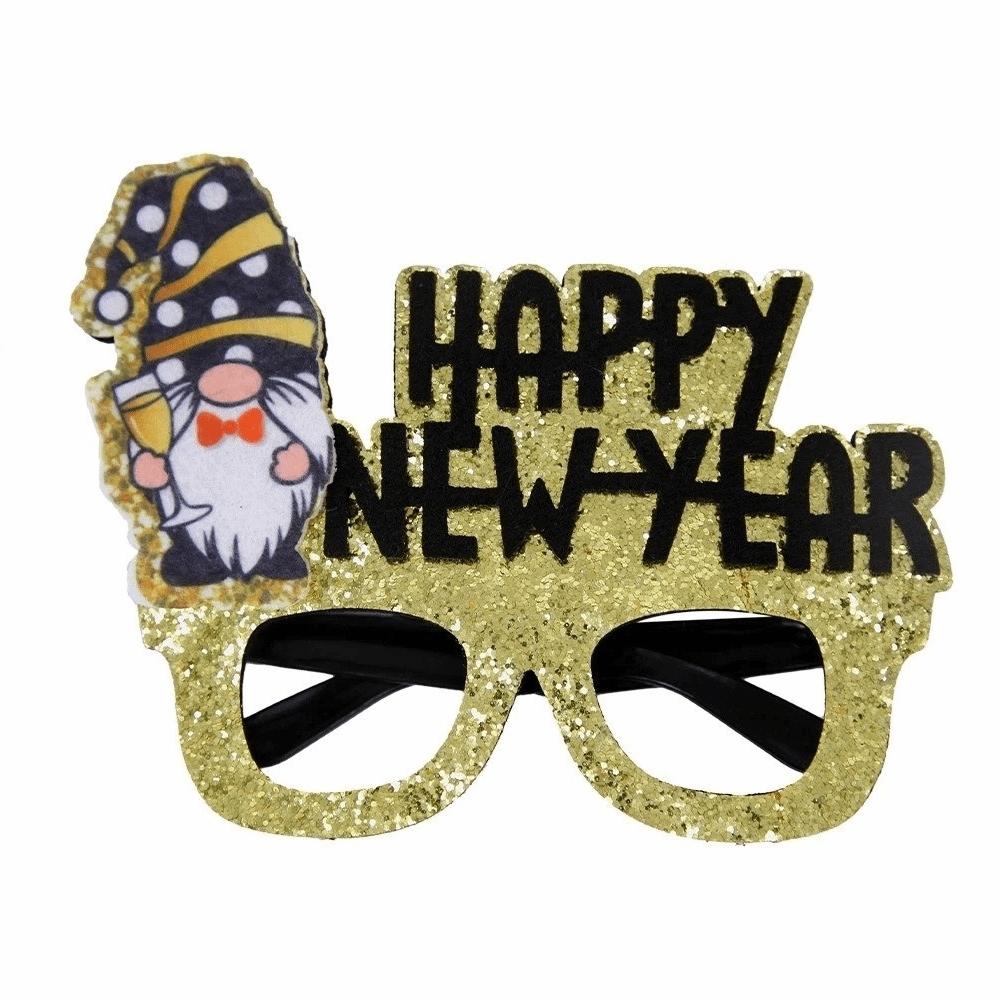 Letters and Numbers 2026 New Year Glasses New Year Decorative Glasses  Xmas Party Decoration