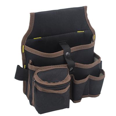 Pasová taška Oxford Cloth Tool Multifunkční multifunkční kapsy s organizérem pro uložení nářadí na opasek, černá