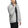adidas Lockerer Zip-Up Hoodie mit gedruckten Buchstaben Unisex Oberteile Grau IA9437