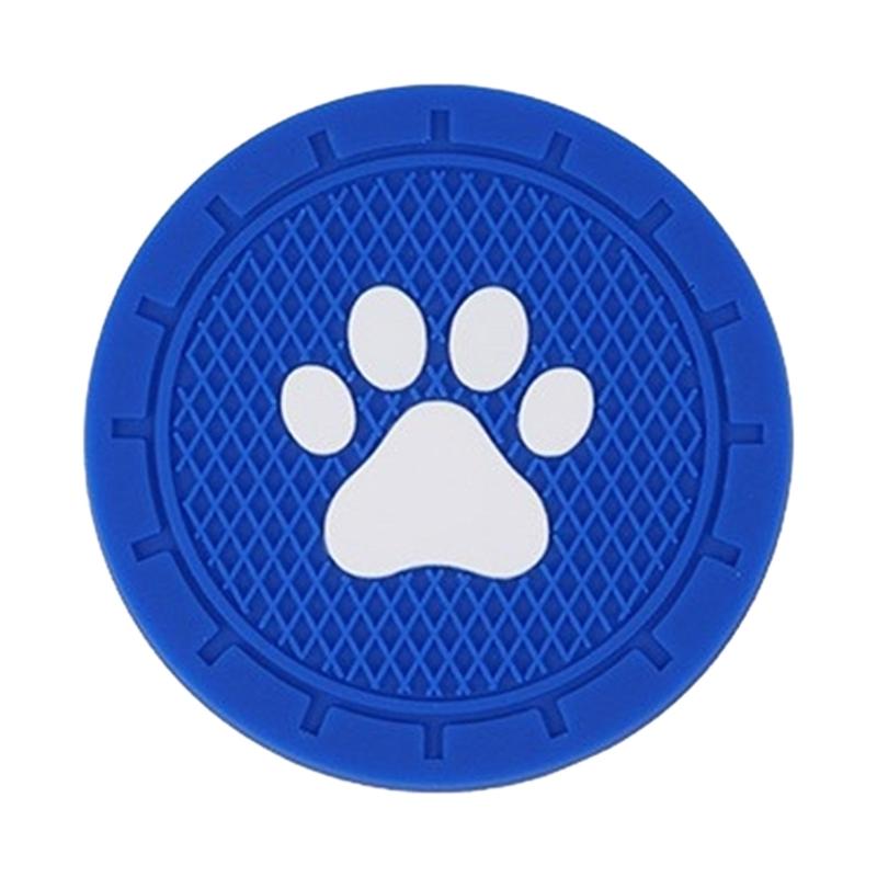 

Auto Bottle Holder Cat Paw Pattern Insert Pad Car Water Cup Holder Pad Mat Anti Skid Cup Holder Pad Car Accessories
