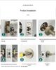 Zinc Alloy American Style Privacy Handle Lock for Bathroom, Restroom, or Storage Room