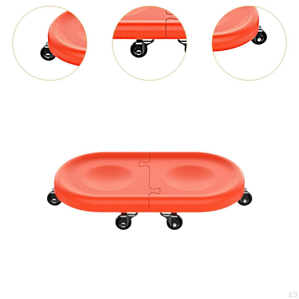 6 Wheel Abdominal Disc Roller Ab Exerciser Core Strength Training Waist Arm Leg Exercise