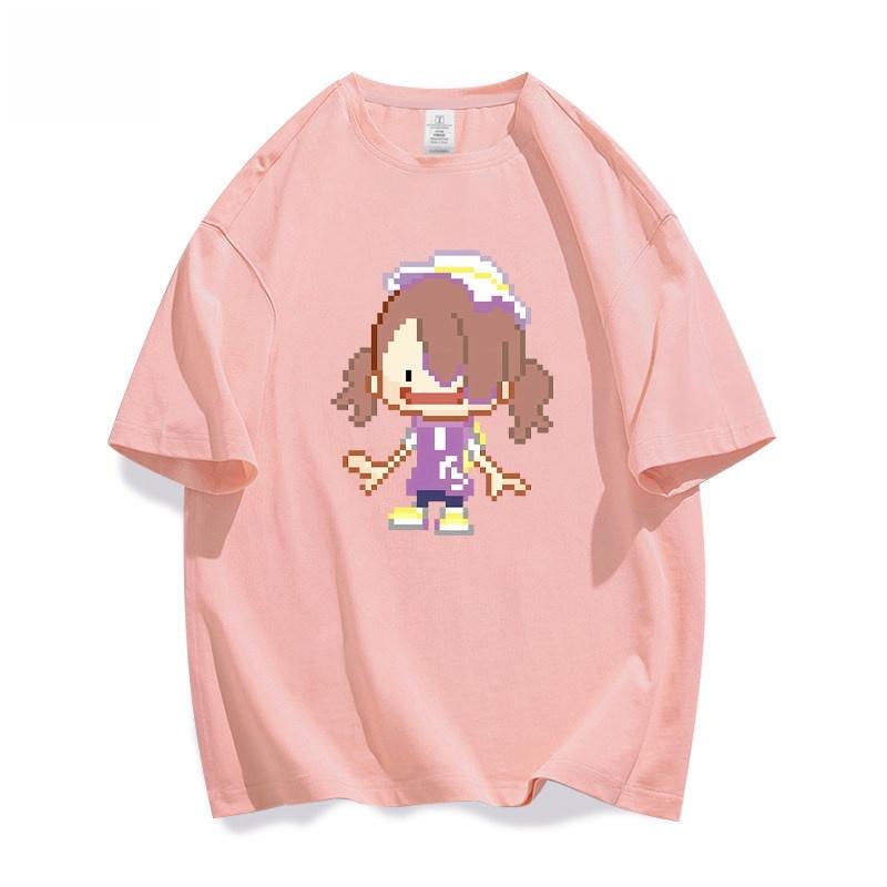 

Summer Pokemmo Pokopia Print T-shirt for Children, Casual Top, Soft and Comfortable 100