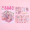 Miniature Scene 3D Diorama Stickers Creative Visual Stacking Cartoon Scene Sticker Diy Toys For Children Creative Handmade Decal
