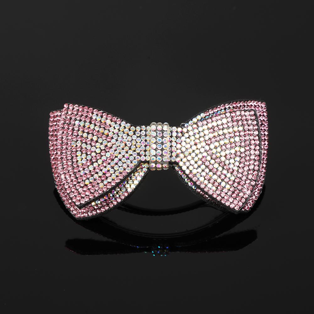 Víceúčelová sponka do vlasů s dvojitou mašlí z kamínků, pružinová spona, pohádkové vrchní spony, sponka do vlasů na zadní stranu hlavy, barrettes, čelenka pro ženy, pokrývka hlavy