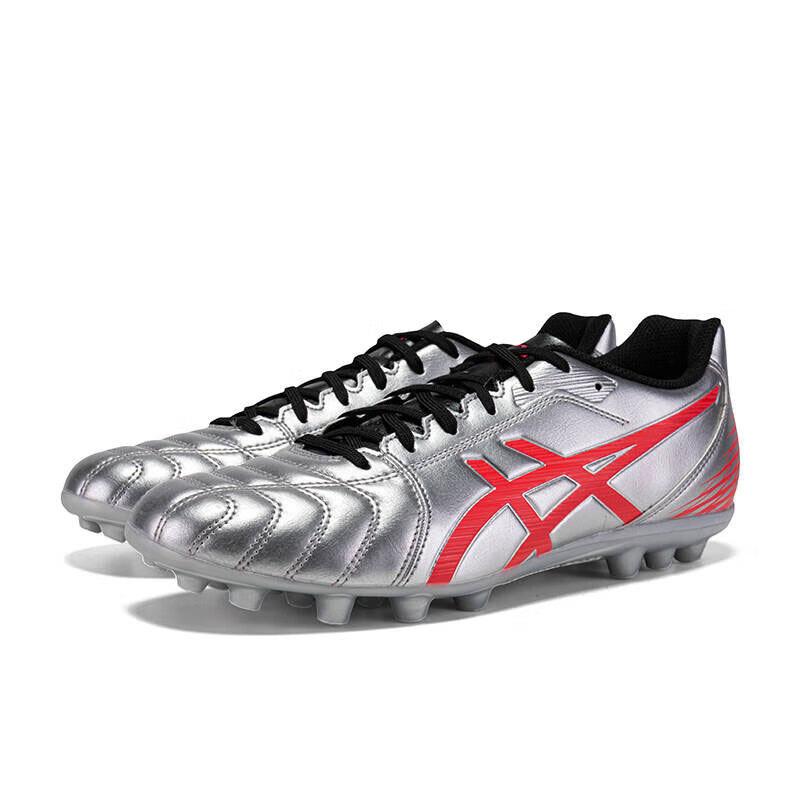ASICS Ds Light Club AG Artificial Ground Artificial Turf Coverage Soccer Shoes Men's Silver Red Casual 1103A119-020