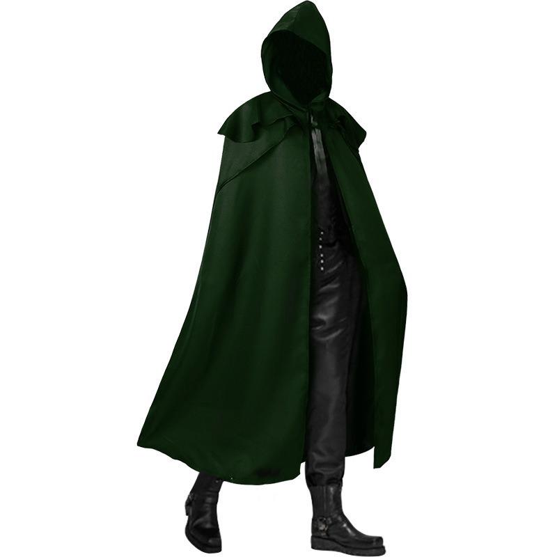 Medieval Vintage Clothing Hooded Cloak Gothic Long Cloak