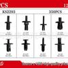 12-Piece Universal Car Interior Buckle Set - 350PCS