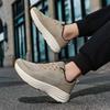Fashionable Men's Sports Running Shoes, Mesh Breathable Spring Marathon Thick Soled Running Shoes, Sizes 39-48