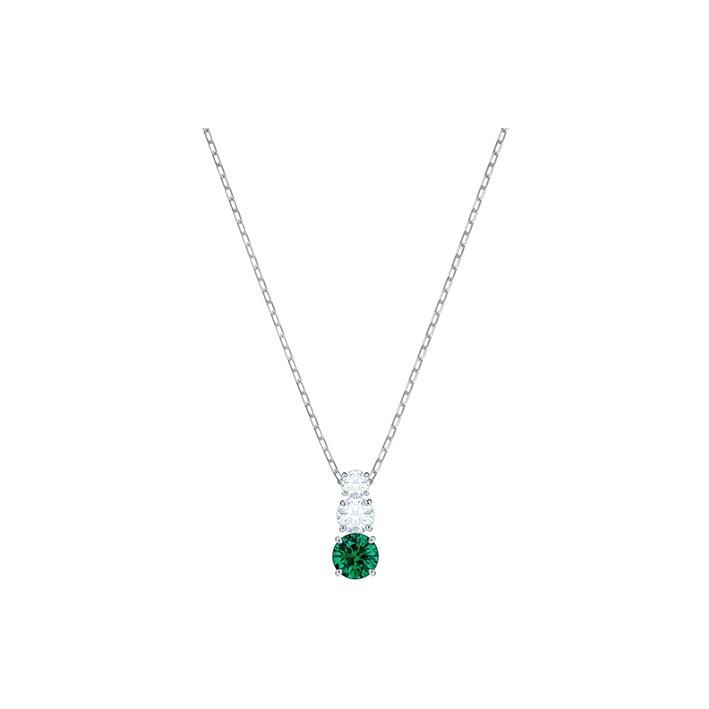 Swarovski Eternal Love Three Crystal Necklace Women necklaces Green 5416153 Box (Random Color)