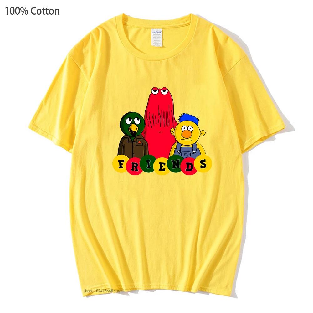 Cartoon Meme-dont Hug Me Im Scared T-Shirts for Women Men Shirt Boys/girls Clothing 100% Cotton Y2k Clothes Graphic T Shirts