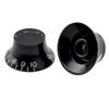 Musiclily Pro Guitar Top Hat Knobs, Inch-Standard Bell Knobs for USA Les Paul, LP, SG, and Gibson Electric Guitars, Black (Set of 4)