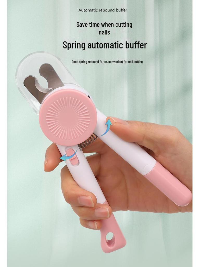 Pet LED Nail Clippers for Cats & Dogs - Blood Line Safety, Grooming Tool