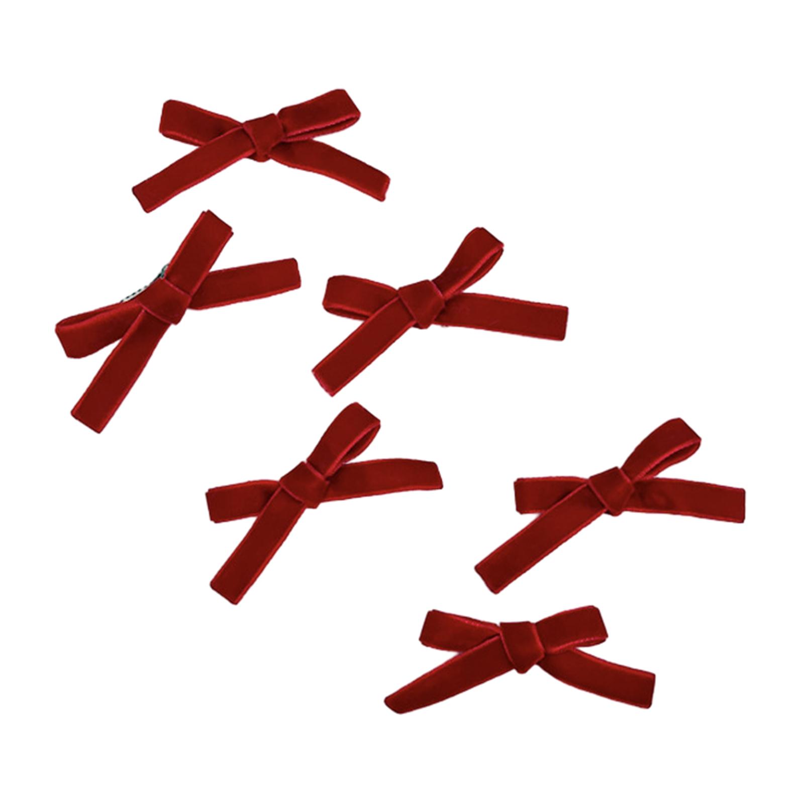 

6pcs/set Bowknot Duckbill Hair Clip Makeup Travel Headwear for Woman Girls Taking Photo Shopping Travel Anti-Slip разноцветный