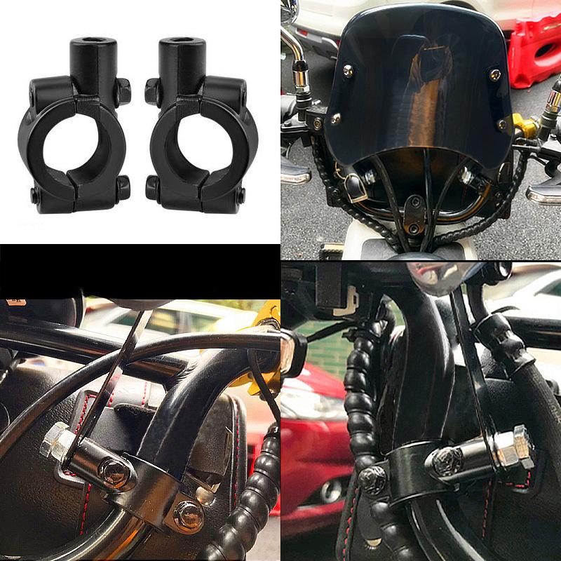 Evrensel motosiklet ön cam rüzgar deflektörü Harley için Yamaha XSR için Royal Enfield Triumph ön cam kaporta