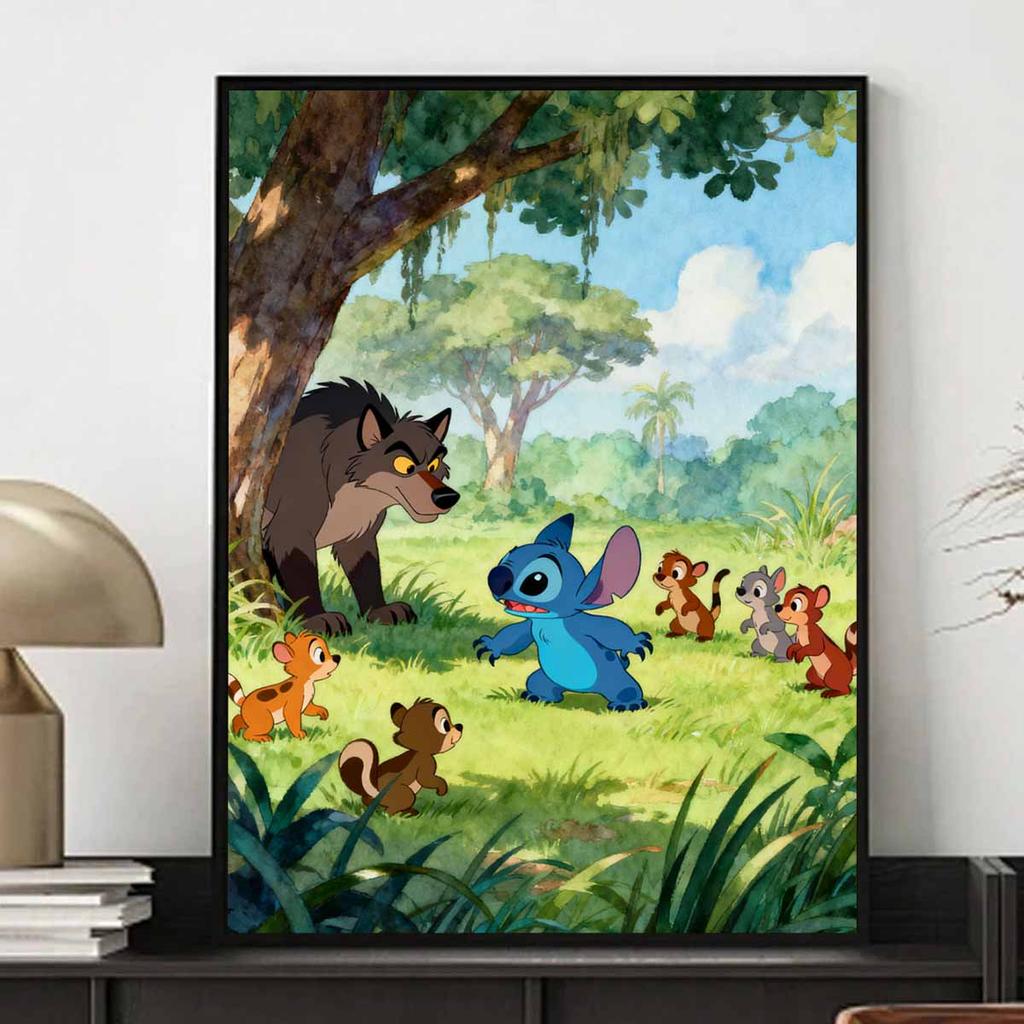 Disney 5D Diamond Painting Kit Lilo & Stitch Family Or Office Home Decor Art Diamond Painting Kit