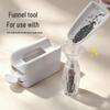 Nail Art Glitter & Sequin Double-Layer Storage Box with Crushed Diamond Powder Tools Set