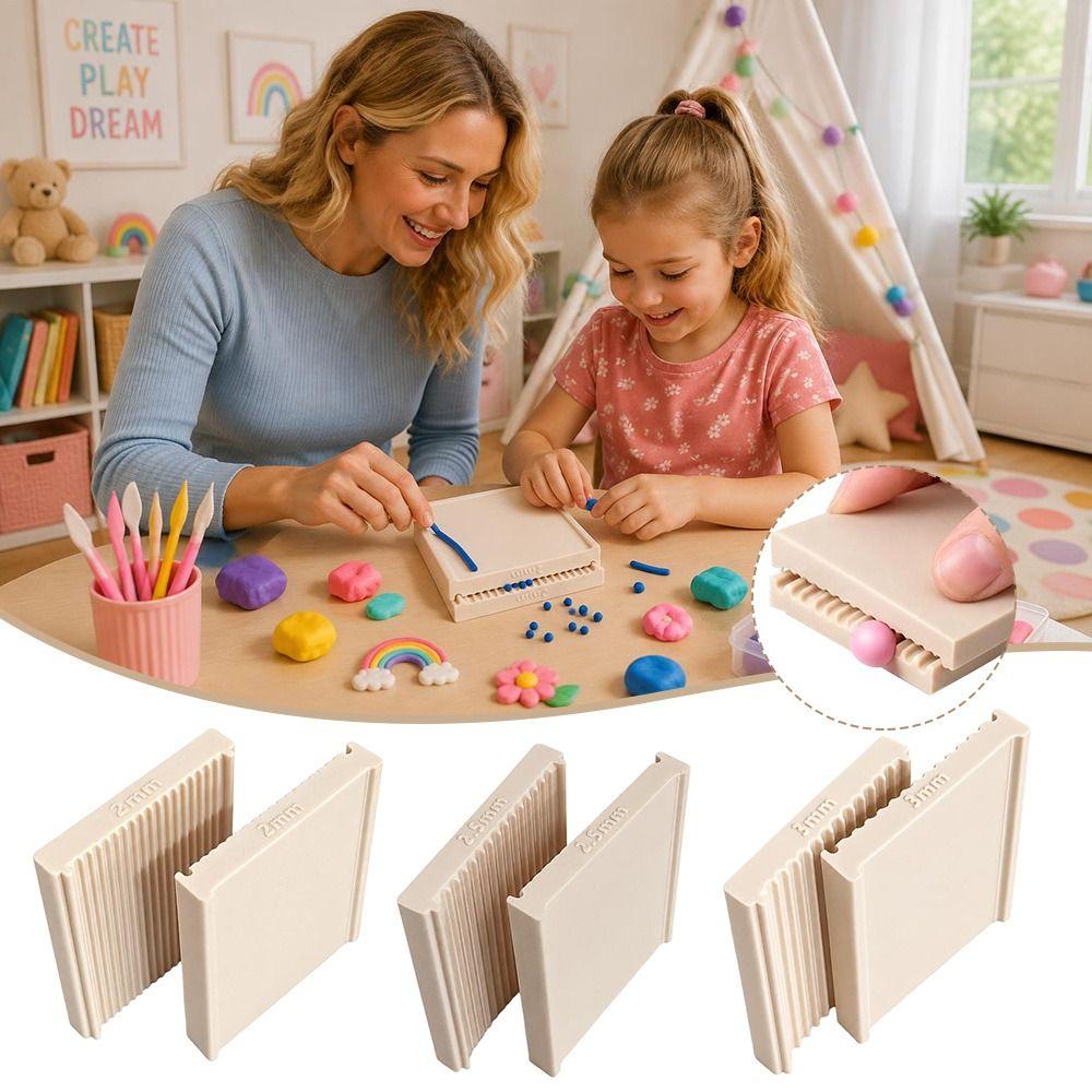 Grooved Surface Clay Ball Maker Plastic Clay Maker Boards New DIY Jewelry Making Jewelry Making
