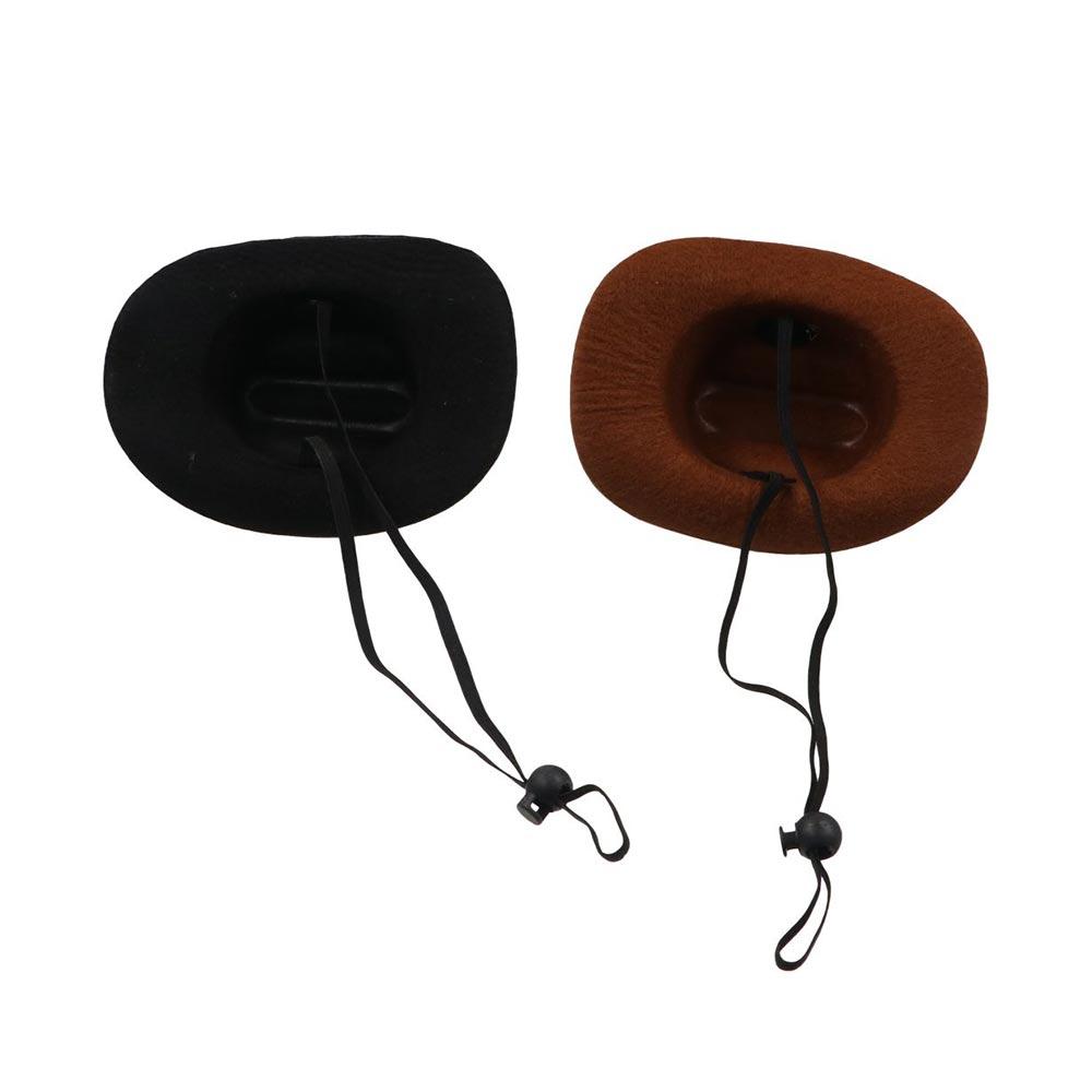 Non-woven Pets Star Cowboy Hat Adjustable Pet Sun Hats Fashion Dog Costume Top Hat  Cosplay