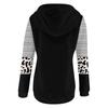 Women's Casual Fashion 2022 Cows Stripes Print Long Sleeve Pullover Hooded Top
