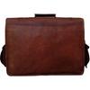 18 Inch Vintage Computer Leather Laptop Messenger Bags for Men Leather Briefcase Shoulder Bag Man & Women Bag (Brown)