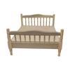 Dollhouse Bed Wooden Mini Bed Craft Scene Miniature Bedroom Furniture Wooden Bed Model Layout DIY Project Sand Table Fairy Garden LOL-FUN 1/12