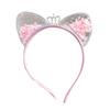 Baby Cute Girls Sequins Ear Design Headband Headwear Apparel Photography Prop Party Gift