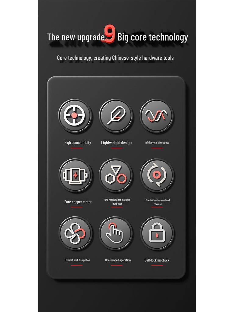 220V Electric Impact Drill & Multi-Function Screwdriver