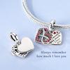 Valentine'S Day Charms Copper Beads Couple Lover Heart Original Pendnat Fit Bracelet Diy For Lady Jewelry Gift