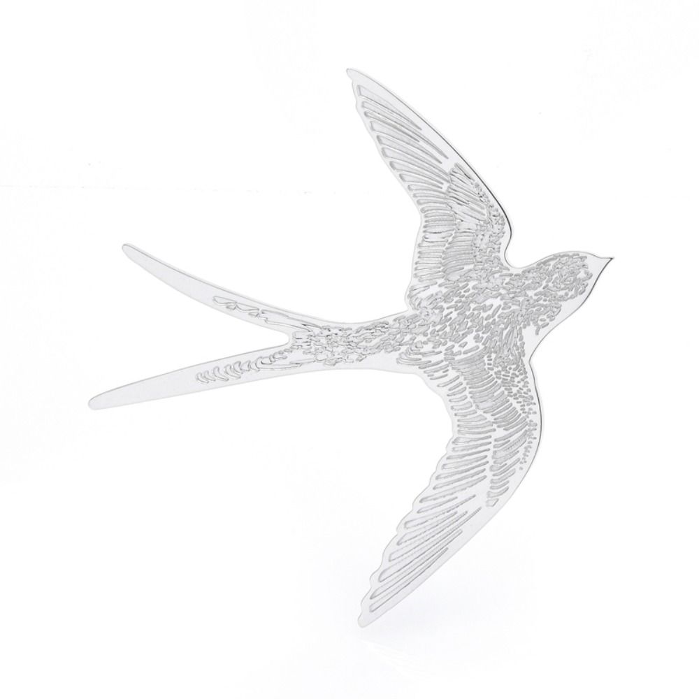 3PCS Swallow Shaped Swallow Brooches Gold Silver Bird Breastpin Swallow Brooch Pins  Jewelry Gift
