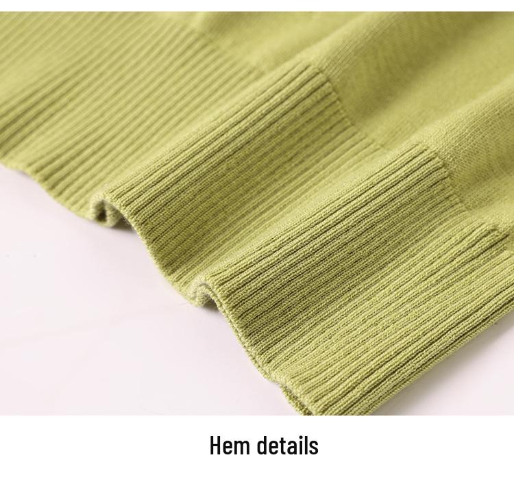 Mom's Summer Tencel Knit Lapel T-Shirt - Stylish Short-Sleeved Top for Women