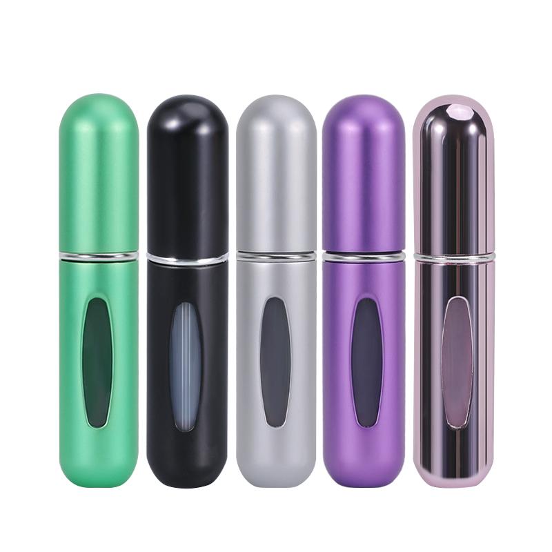 5/8ML 1/5Pcs Parfümzerstäuber Tragbarer Flüssigkeitsbehälter Kosmetik Reisen Mini Aluminium Spray Alkohol Leere Nachfüllbare Flasche