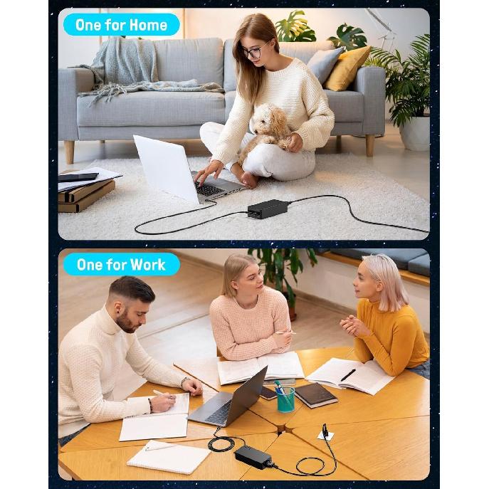 Charger for Dell 130W Laptop USB C Type C AC Adapter for Dell XPS 15 17 2in1 9575 9500 9700 Precision 5530 2in1 5550 5750 3560 Latitude 7410 7310