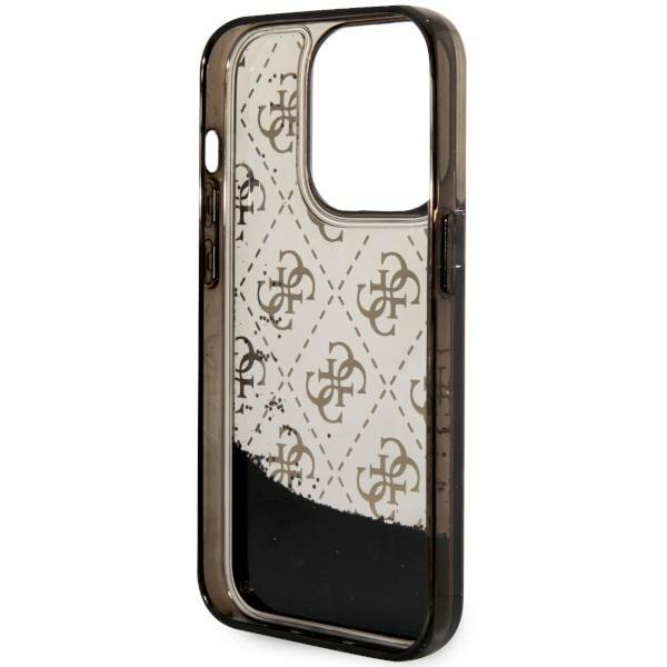 Etui do iPhone 14 Pro Guess Liquid Glitter 4G Czarne