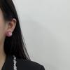 Pink Light Luxury Temperament Earrings, Cold Stud Earrings, Simple And Exquisite, High-End Temperament, Versatile Earrings.