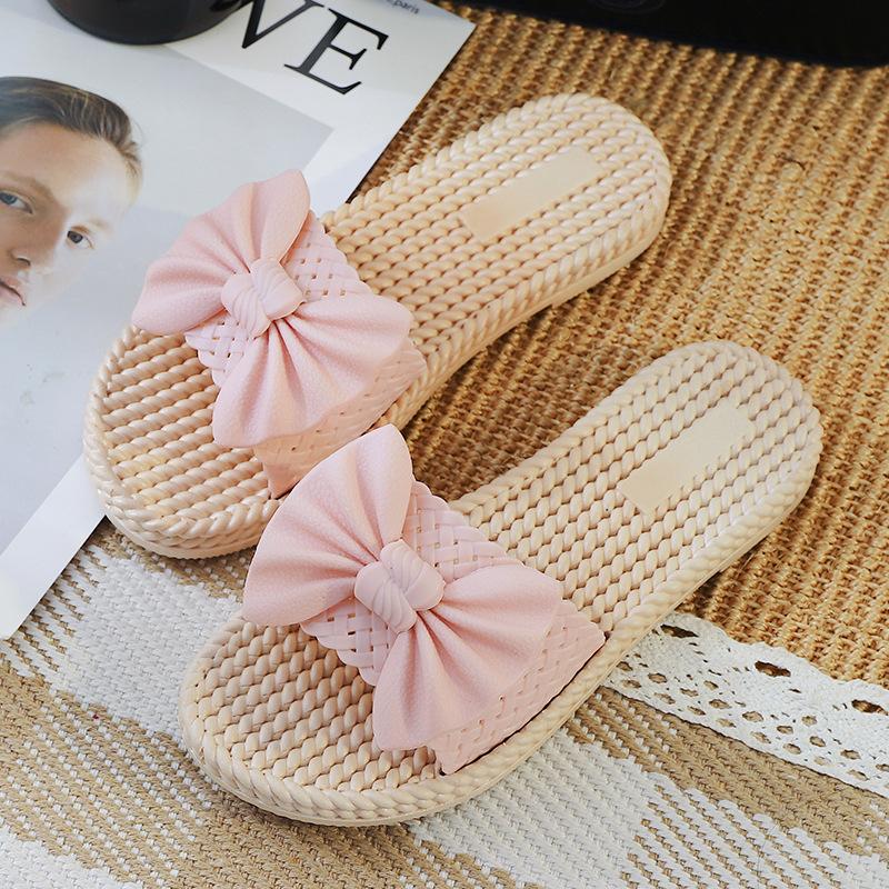 Women Spring Summer Slippers Handmade Ladies New Slippers Indoor Outdoor Fashion Household Flat-bottom Dormitory Shower Slippers
