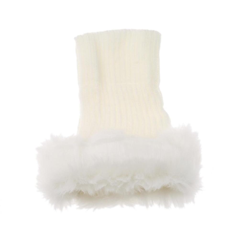 1 Pereche Manșete Tricotate pentru Cizme Exterior Iarnă Jambiere Acoperire Femei Doamne Croșetat Tricotat Garnitură de Blană Jambiere Ciorapi Toppers Manșete