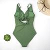 Swimsuit for Women Cross Front Cutout Design Ruched Tummy Control Bathing Suit Wide Shoulder Straps Swimwear