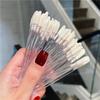 50 Disposable Lip Brushes for Lipstick, Lip Balm, and Glaze - Portable Makeup Brushes for Beginners