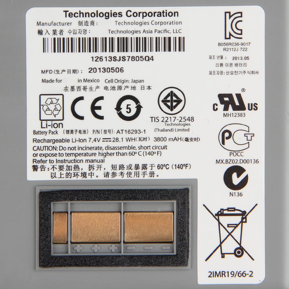Rechargeable Lithium Battery For Zebra QL420 QL420+ QL420 Plus AT16293-1 Battery 4200mAh