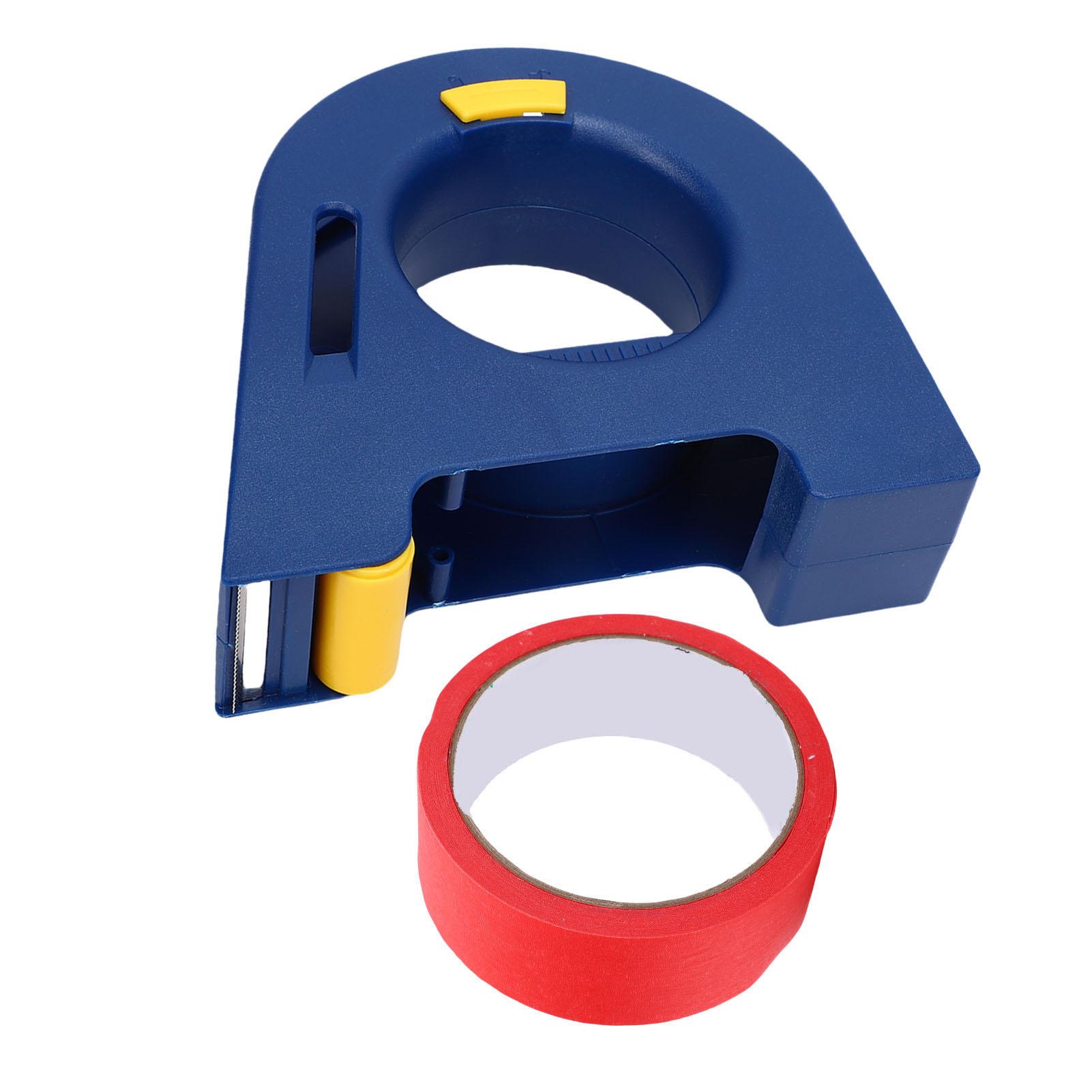

Masking Tape Applicator with Roller Handheld Painter Tape Dispenser Cutter for Home Renovation Red Adhesive Roll